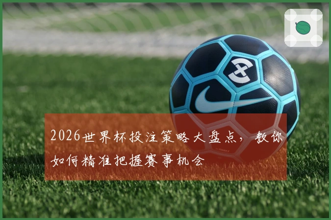 2026世界杯投注策略大盘点，教你如何精准把握赛事机会